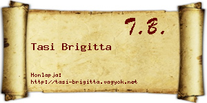 Tasi Brigitta névjegykártya